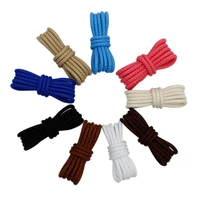 1 pair solid color round shoe laces unisex casual shoelaces sneakers shoestring for canvas shoes martin boots laces