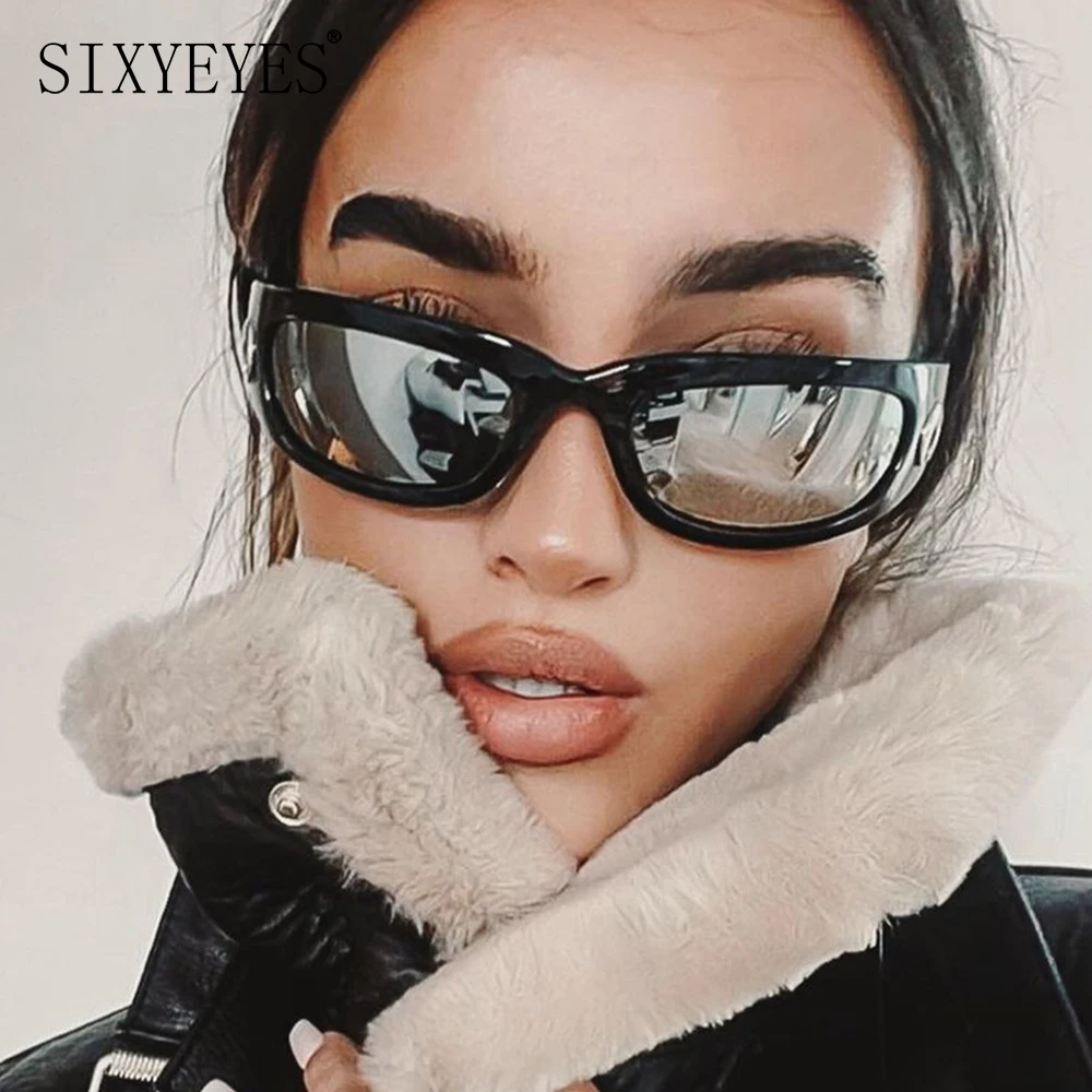

2000S Y2K Sunglasses Women INS Moon Sun Glasses Y2K Outdoor Bicycle Cycling Sports Shades Vintage Fashion Punk Goggle Eyewear