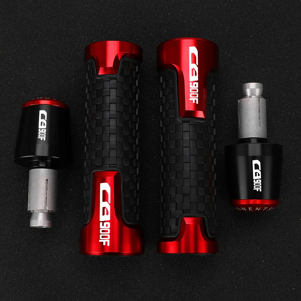 

For Honda CB900F Hornet CB900 F CB 900F 2001 2002 2003 2004 2005 2006 2007 2008 22MM Handlebar Grips Handle Bar Cap End Plugs