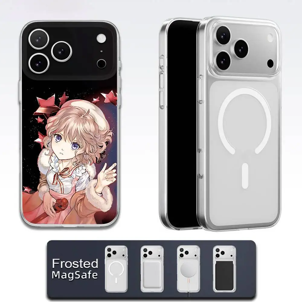 Прозрачный белый чехол K-Kotoko l-Iwanaga для iPhone 17, 16, 15, 14, 13, 12, 11, Pro, Max, Plus с магнитной беспроводной зарядкой (art.: 3920dbd59e73e) - 3920dbd59e73e