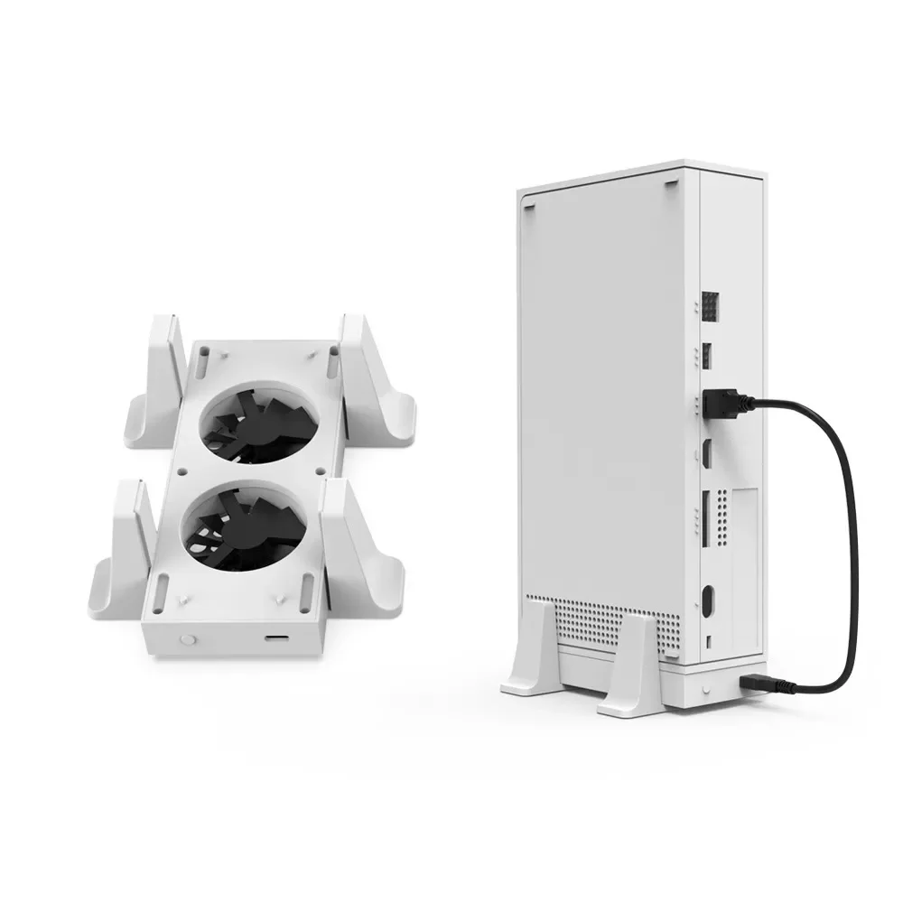

New Vertical Stand with 2 Cooling Fans Series S 3-Speed Cooler for Xbox Series S Game Console Holder with 2 USB Ports