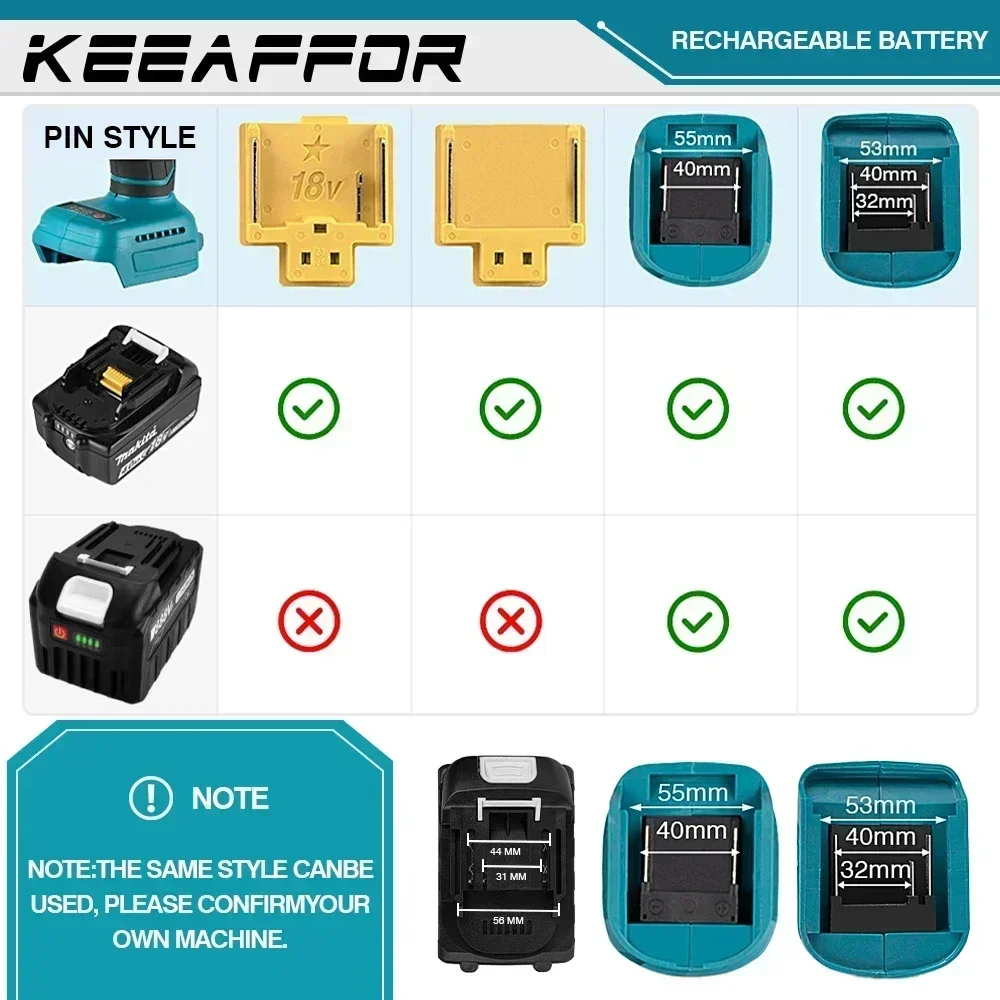 KEEAFFOR 888VF 22500 мАч литий-ионная аккумуляторная батарея 18 В ЕС США вилка