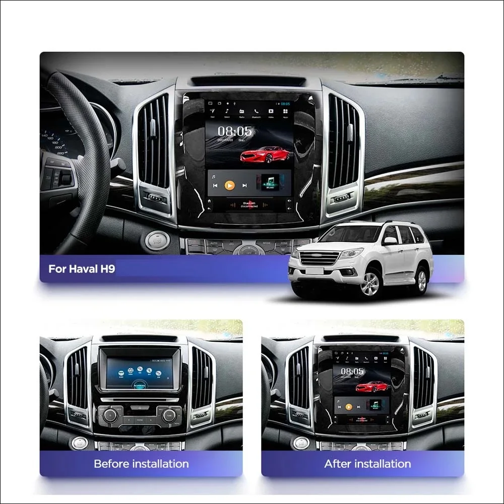 2025 для Great Wall Haval H9 2014-2021 Android Радио Автомобильный Мультимедийный Видеоплеер