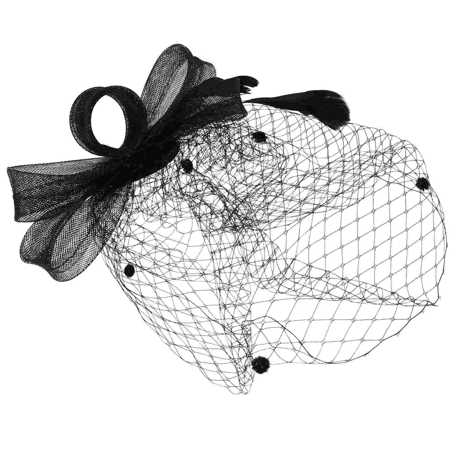 

Tea Party Hat Wedding Birdcage Veil Lady Fascinator Wedding Hair Accessories