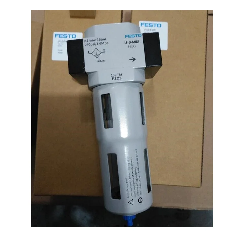 FESTO Air Filter Regulator Compressed Air Preparation LF-1/2-D-5M-MIDI 162614 LFMA-D-MIDI 192564
