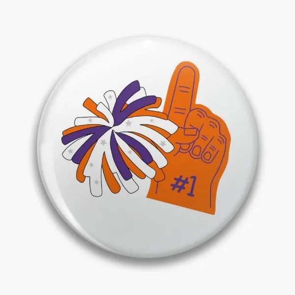 Clemson Gear мягкая пуговица значок забавный декор женские ювелирные изделия одежда
