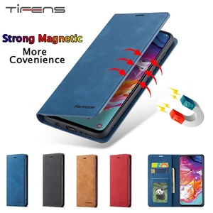 Кожаный чехол A52 A72 A22 A03 A02 S A51 A71 для Samsung Galaxy A13 A33 A53 A32 A31 A41 A70 A50 A40 A30 A20 A10 с откидной крышкой-бумажником