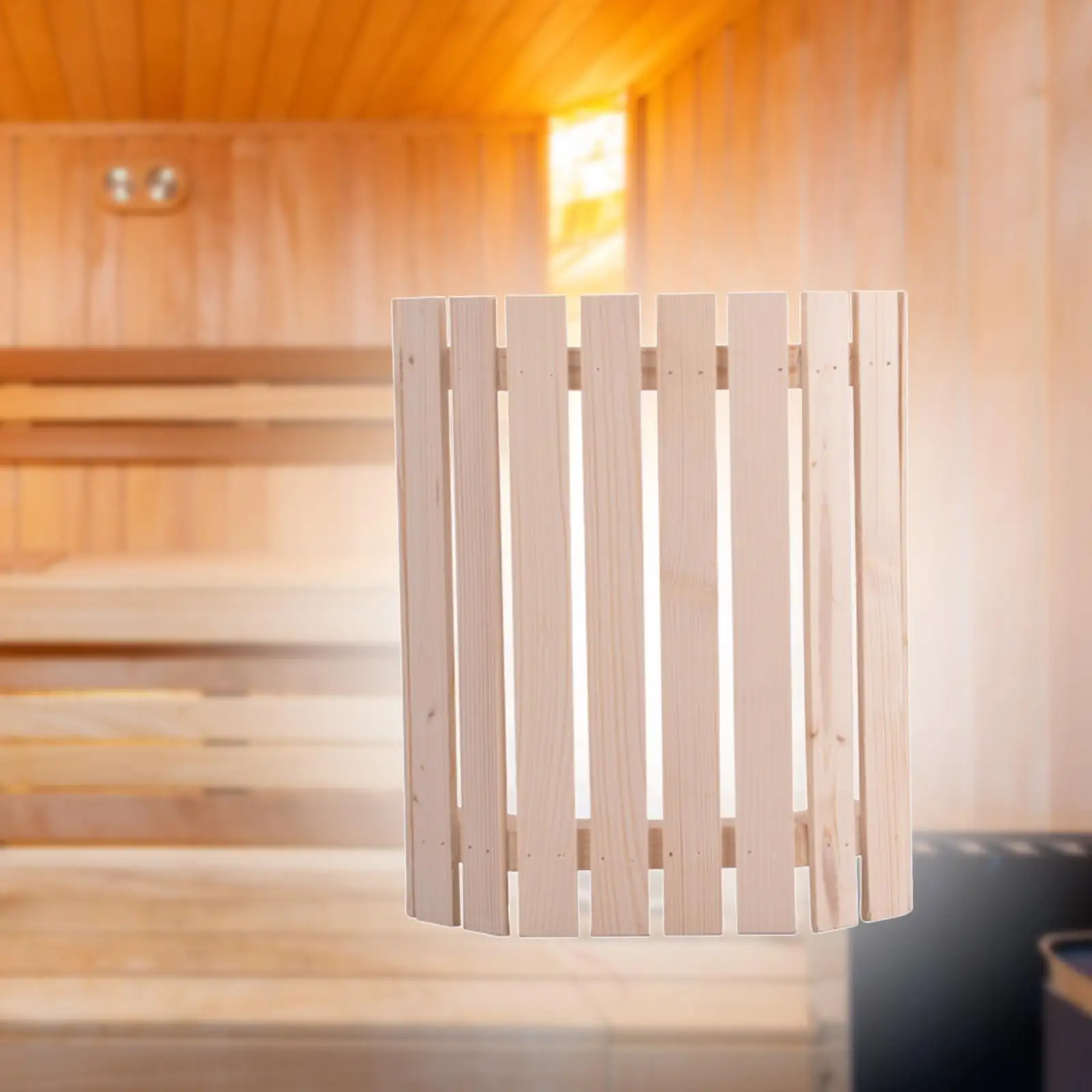 

Wood Lamp Shade SPA Accessories Vintage Style Steam Room Lampshade Light Shade for Steam Room Sauna Room