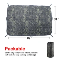 military poncho linerblanket thermal insulated camping blanket large portable water resistant for hiking outdoor survival comes