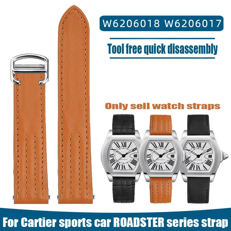 Быстросъемный нейлоновый ремешок для наручных часов 19 мм из коровьей кожи