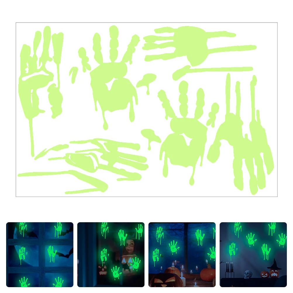 

Wall Sticker Decals Stickers Windowglow Decal Luminous Dark The Inhorror Spooky Scary Clings Glowing Decor Decorations Haunted