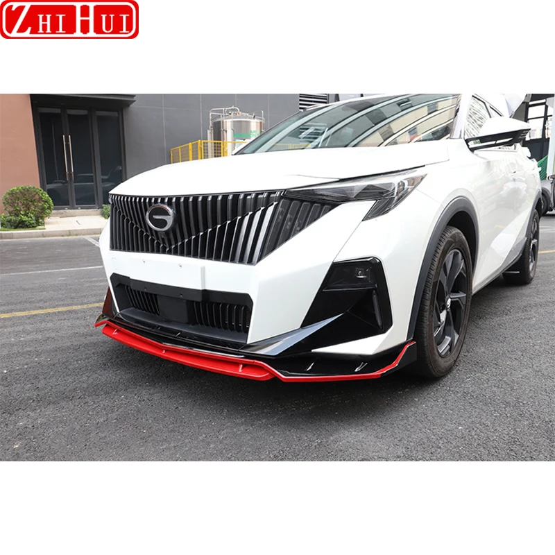 Для GAC GS3 2024 Emzoom 2025 Стайлинг автомобиля Передняя лопата Передний бампер Canard Lip ABS