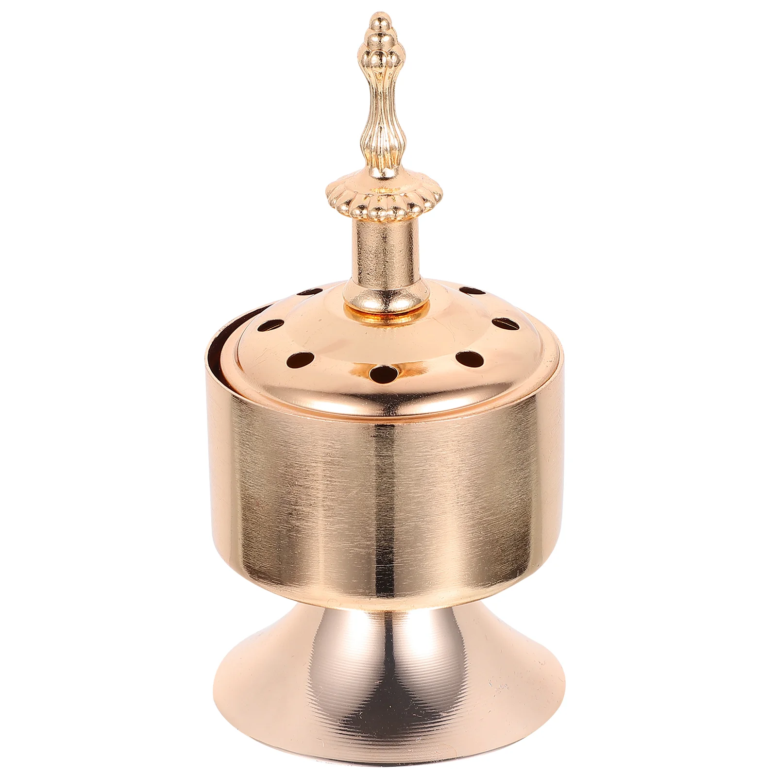 

Burner Holder Bakhoor Frankincense Waterfall Insence Censer Charcoal Arabian Cones Metal Stickflowing Water Insense Ash Bowl