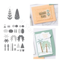 new christmas plant metal cutting dies and clear stamps for handmade scrapbook album paper diy cards decorative embossing crafts