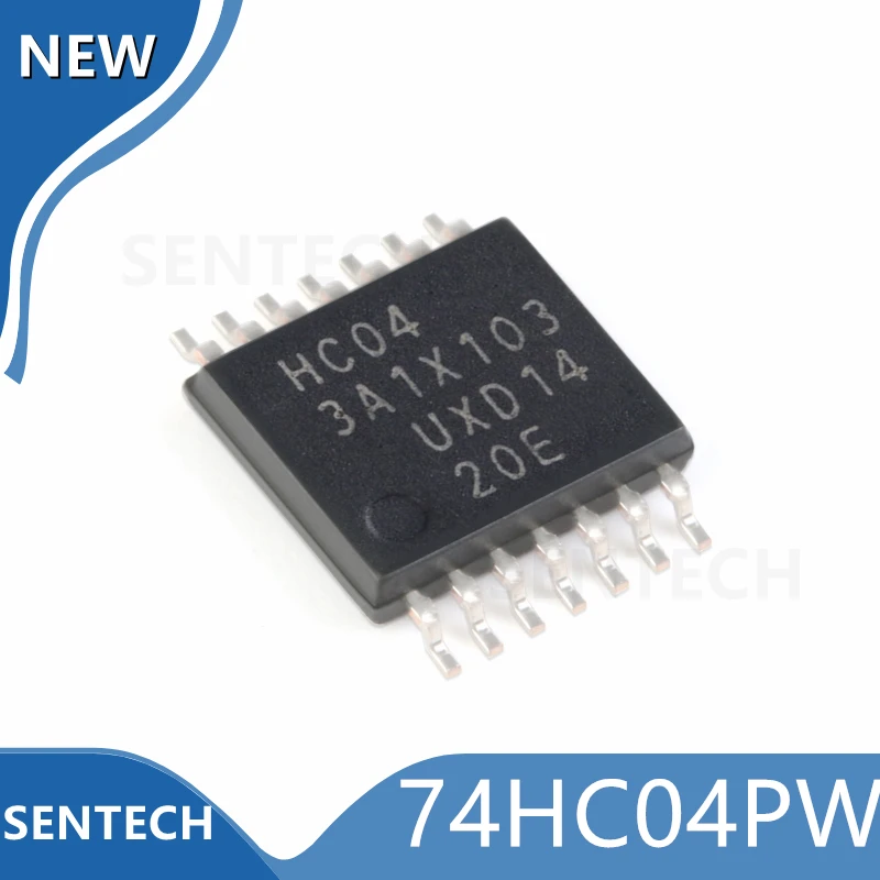

50 шт./лот 100% Новый оригинальный 74HC04PW TSSOP-14 (HC04) 6-канальный Инвертор IC
