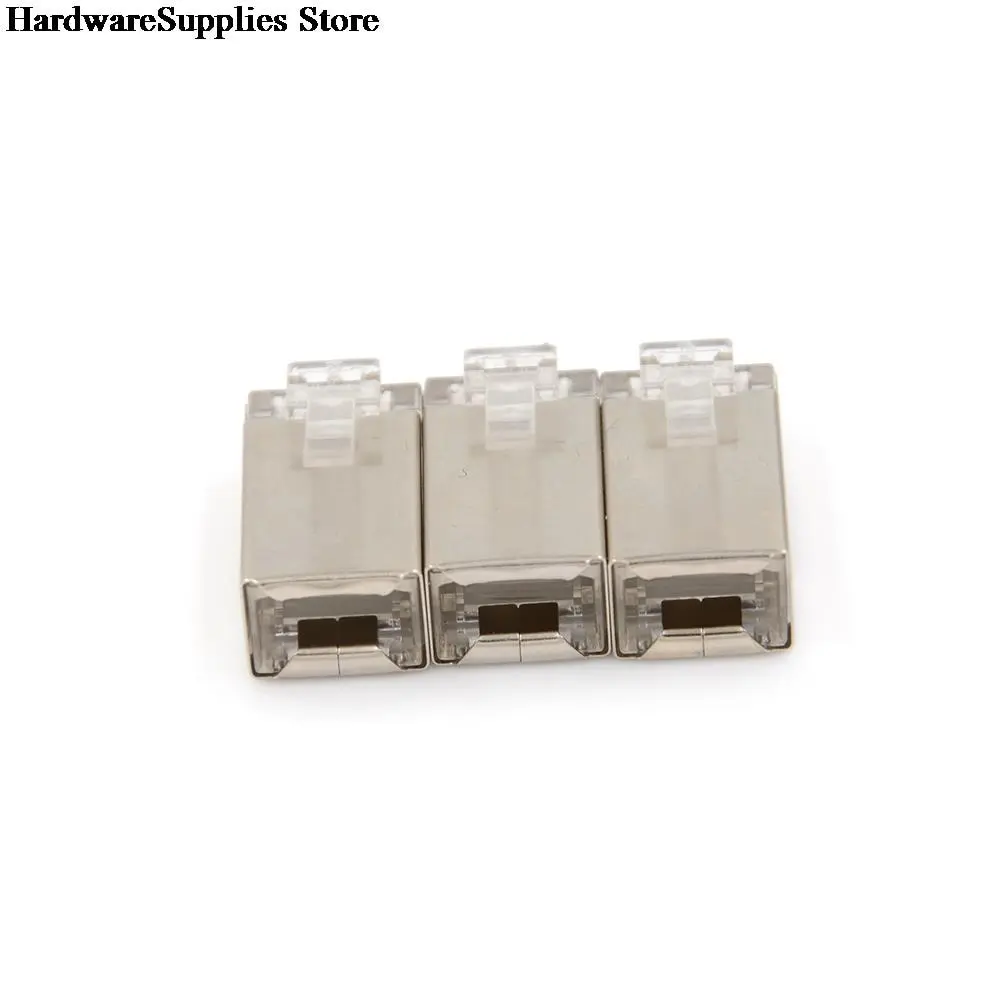 50 шт. многофункциональные RJ45 Cat6 8Pin 8P8C экранированные многожильные обжимные