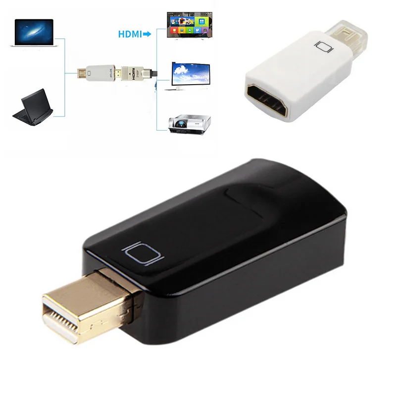 

4K * 2K HDTV Mini DP miniDisplayPort to Adapter 3840x2160 Resolution for MacBook Air Adapter Gadget Wholesale