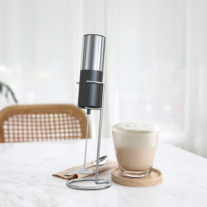 Elektrische Melkopschuimer Schuim Maker Handheld Garde Foamer Hoge Snelheden Blender Koffie Cappuccino Opschuimen Wand