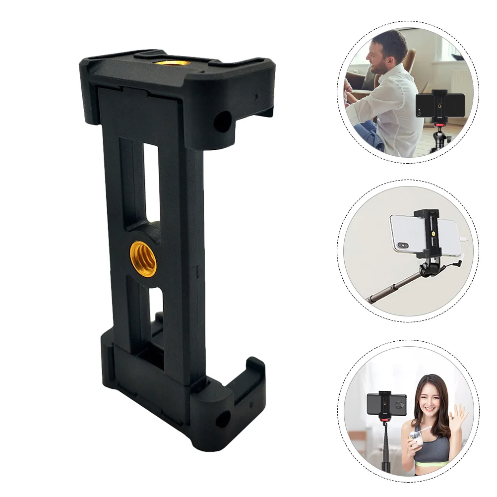 

Foldable Selfie E Shape Phone Storage Holder Universal Tripod (Black)