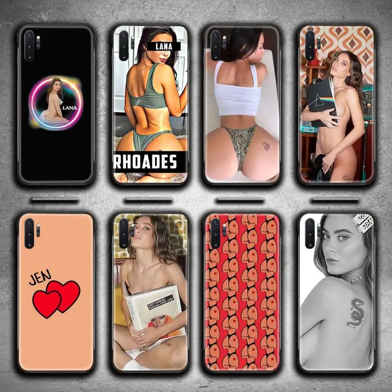 

Lana Rhoades Phone Case For Samsung Galaxy Note20 ultra 7 8 9 10 Plus lite M51 M21 M31S J8 2018 Prime
