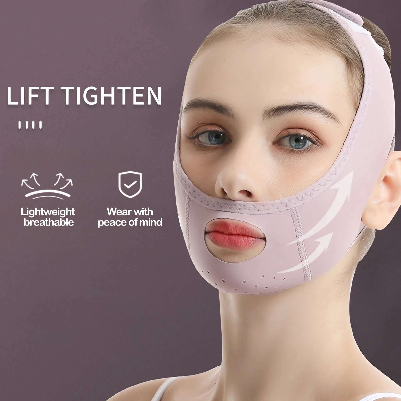 V-образные ленты для подтяжки лица средство удаления двойного подбородка