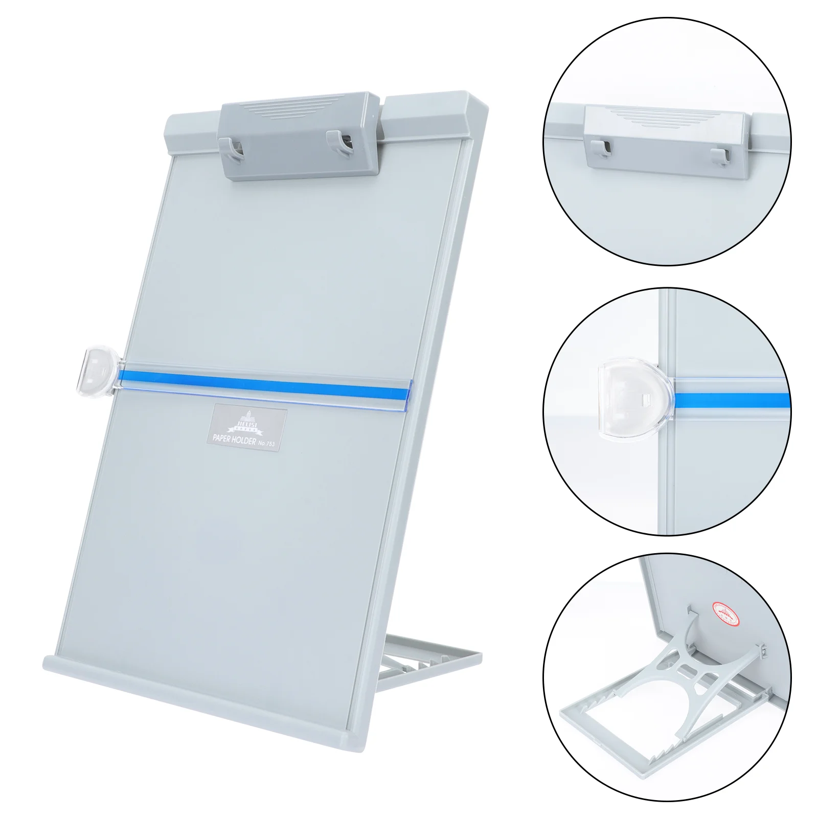 

Holder Stand Book Document Copy Adjustable Desk Reading Desktop File Paper Portable Bookstands Laptop Textbook Riser Letter