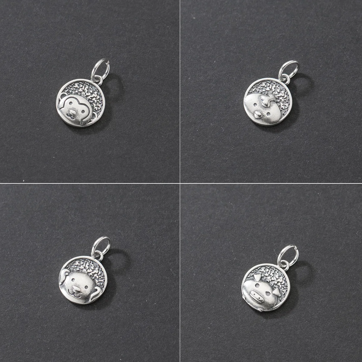 MEETSOFT Подвеска из стерлингового серебра 925 пробы в ретро-стиле с 12 знаками Зодиака