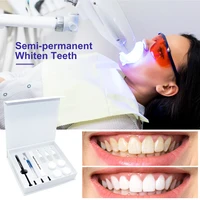 wholesale professional teeth whitening kit dental clinic teeth cold led light whiten agent instrument bleach kit free shipping
