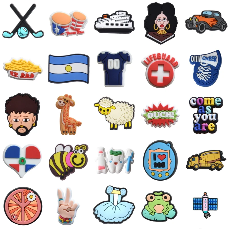 

Girl Shoes Accessories Packs Boy Kids Decorations for Crocs Gifts Women Charm Men Para Pins Set Jeans Wholesale Bulk Shoe Charms
