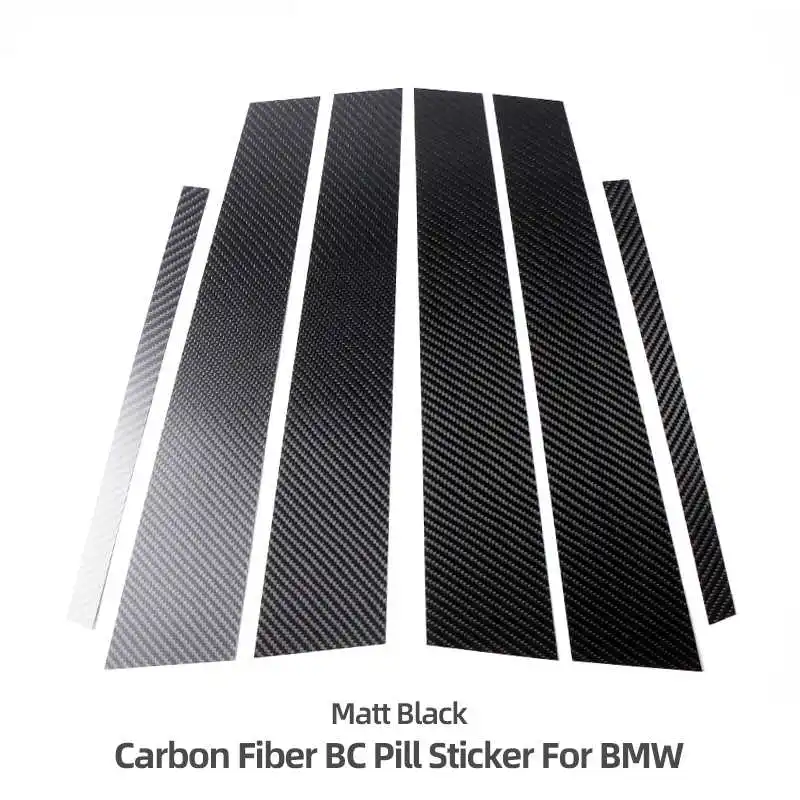 

Carbon Fiber Car Window B Pillar Cover Trim Sticker For BMW E46 E90 E60 F10 F30 F20 G30 G20 X5 E70 F15 E61 E70 Auto Accessories