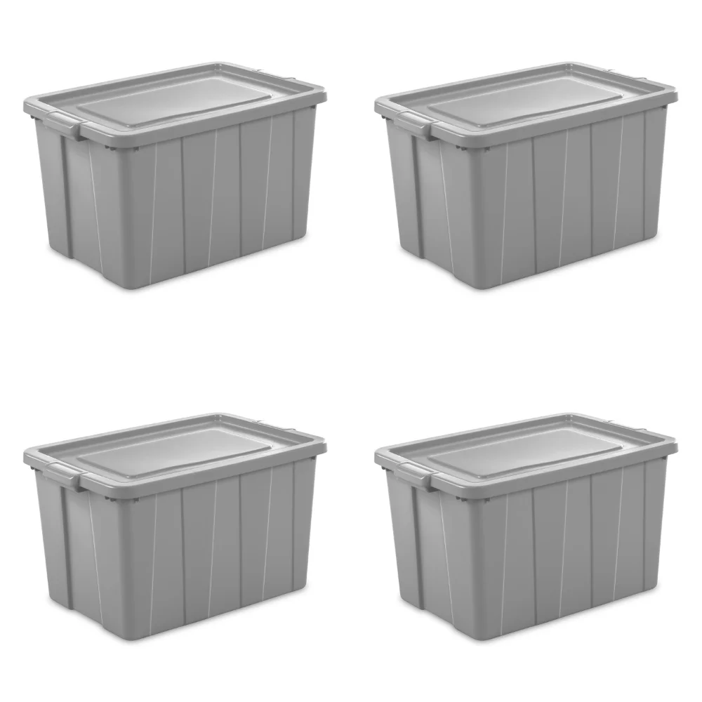 

30 галлонов Tuff1 пластиковый тоут, цемент, набор из 4