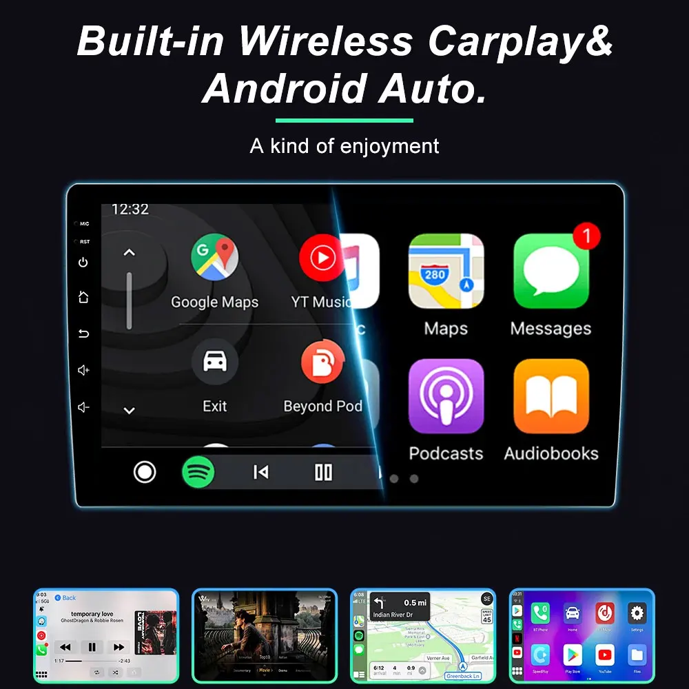 Фото 9.7'' Android 16 для Ford Mondeo 2007-2010, стиль Tesla, Android Auto, 8-ядерный процессор, Carplay, мультимедийный проигрыватель, видео, GPS, Wi-Fi 5G, без 2DIN №5