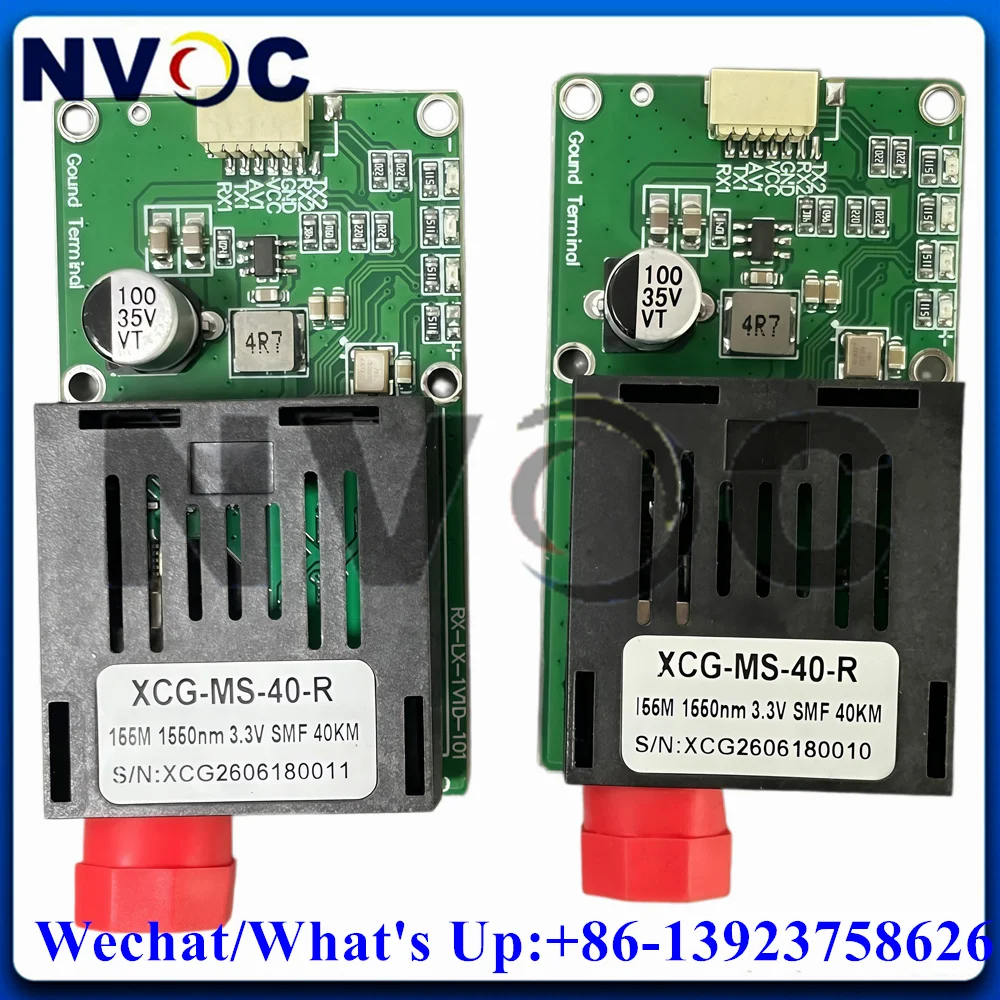 Фото Оптоволоконный приемопередатчик 1Ch Analog Video TTL Data DC 5.5-26V SM 1*9 FC 1310/1550нм 20/40/60КМ, 10:1, для FPV дронов (воздушный/наземный) №3