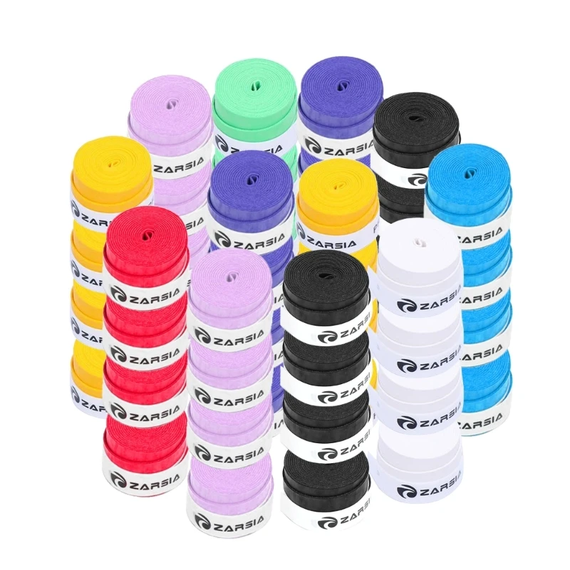 

H58D 60x Sport Overgrip Replacement Grip Tape for Tennis Pickleball Squash Badminton