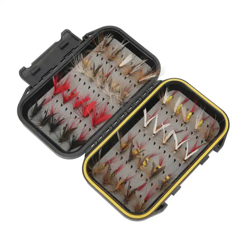 

Fly Fishing Flies Kit Durable Boxed Fishing Flies Kit for Outdoor