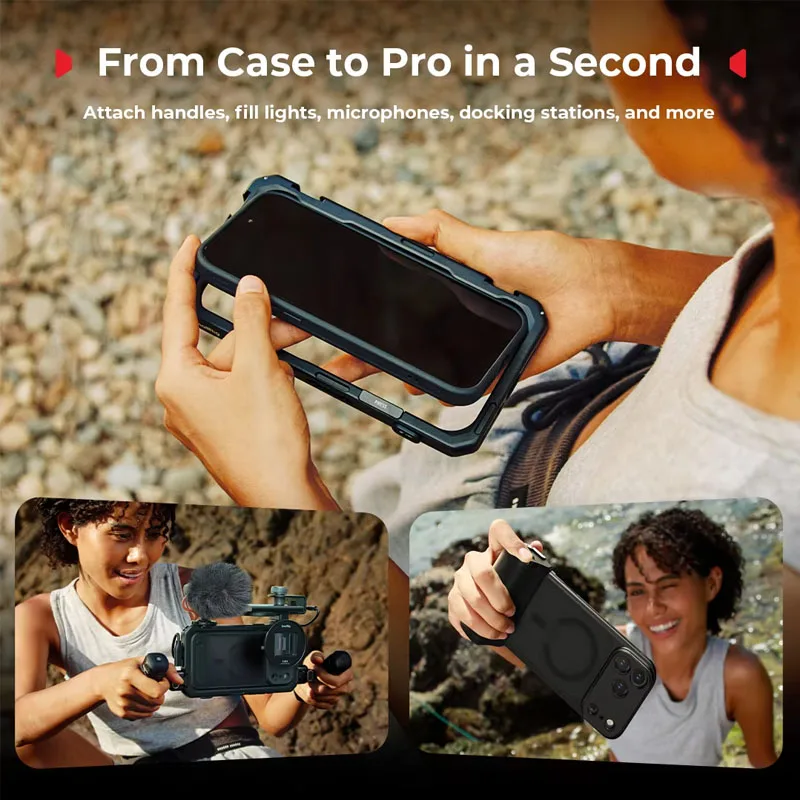 Фото Легкий чехол для телефона SmallRig FilMov для iPhone 17 Pro/Pro Max с поддержкой различных линз/фильтров для съемки 5549/5551 №1