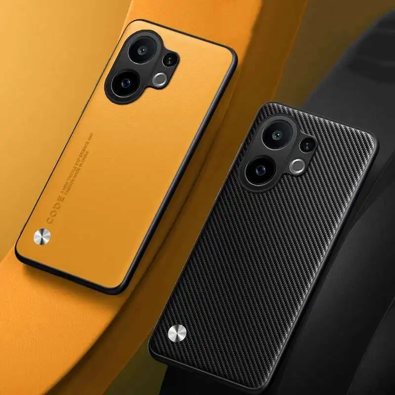 Фото Для VIVO X200FE S30 Pro MINI силиконовая задняя крышка для VIVO S30Pro роскошный чехол для телефона из искусственной кожи №2