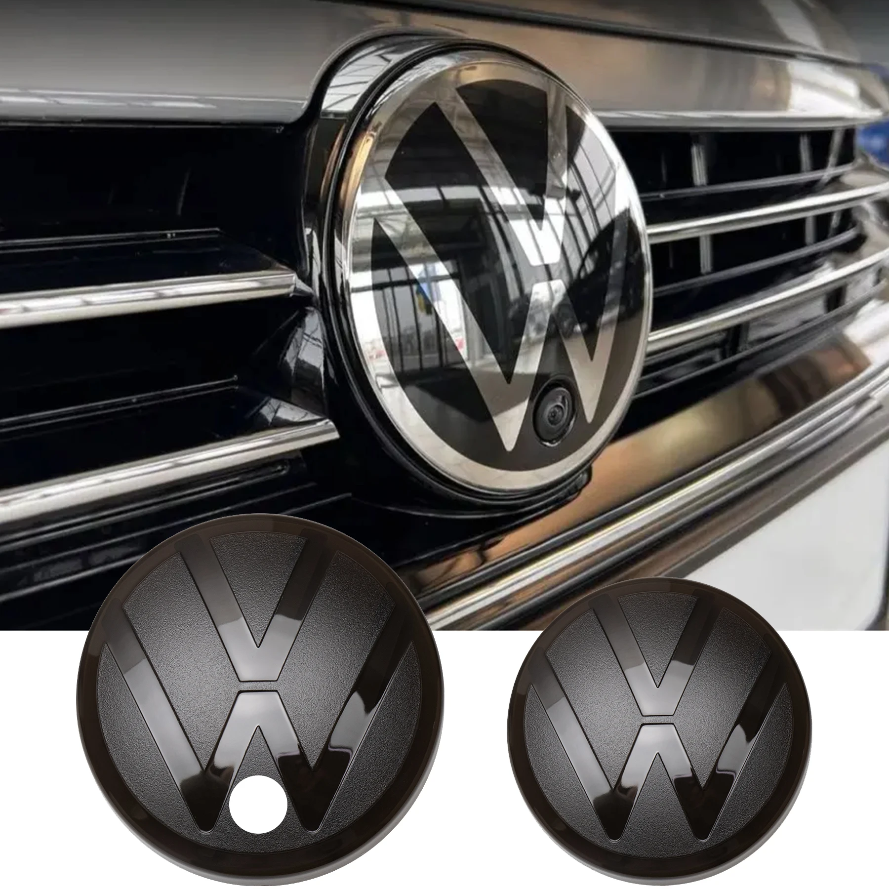 Фото Для Volkswagen VW Arteon 2021-2024: Оригинальная передняя решетка радиатора и накладка на крышку багажника (для моделей с расширенной комплектацией) №1