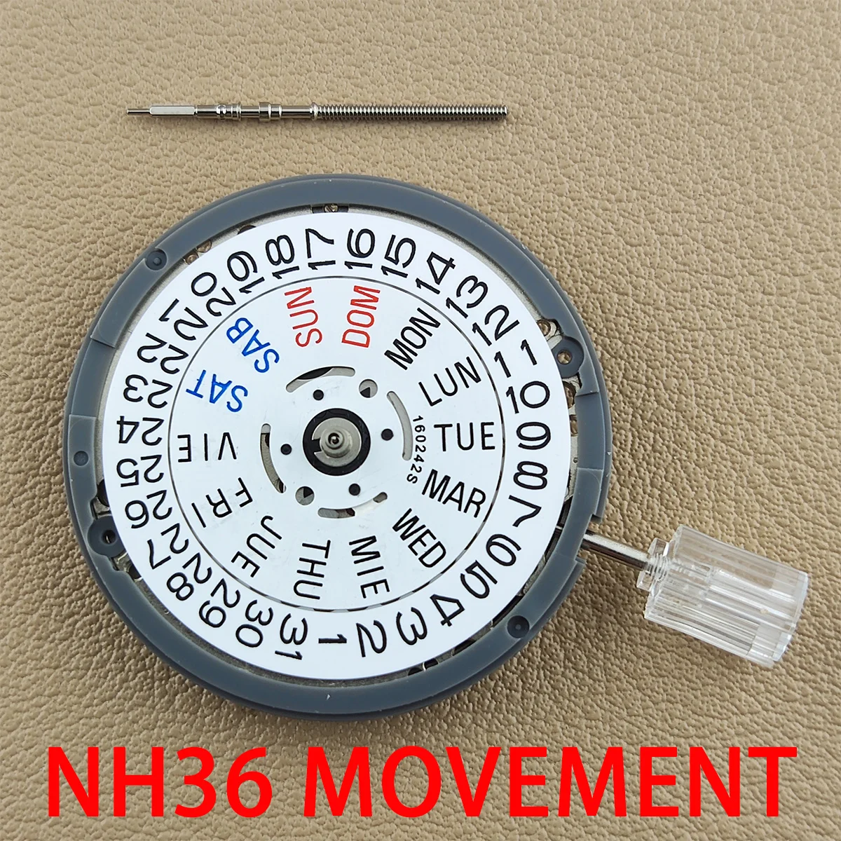 

Japan NH36A Premium Mechanical Movement NH35 White Datewheel 24 Jewels Automatic Self-winding High Accuracy Movt Replace