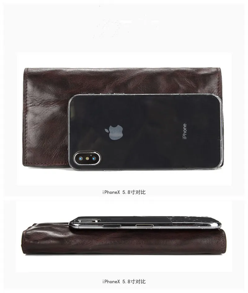 Винтажная модная плиссированная роскошная мужская сумка-клатч из натуральной