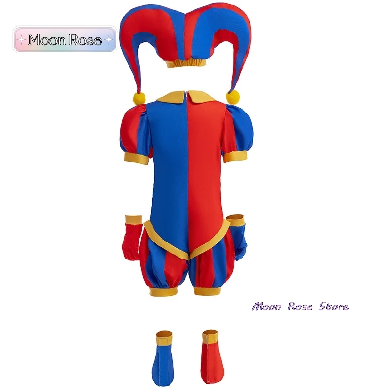 2024 аниме Pomni удивительный цифровой цирк карнавальный костюм детский комбинезон