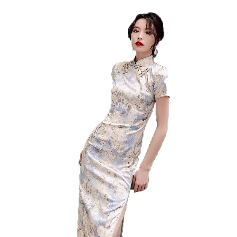 Новинка 2024 года стильное темпераментное французское платье-Ципао в китайском