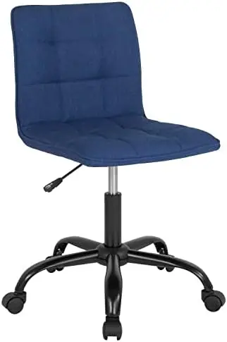 

Home and Office Task Chair in Blue Fabric