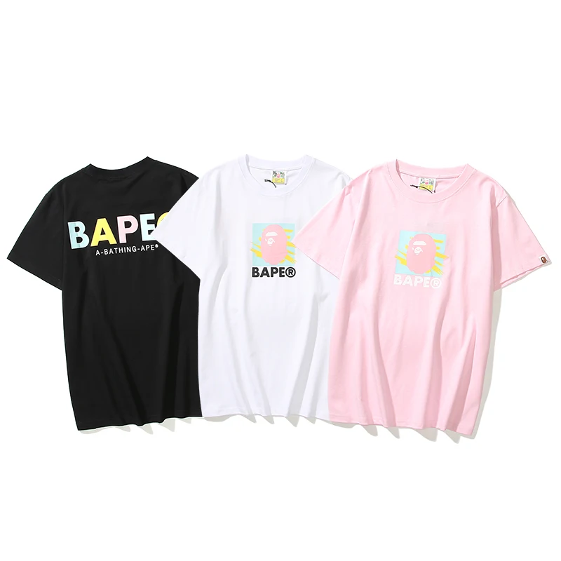 

Fashion BAPE Short Sleeve by Bathing Ape 2022 Japanese Tide Brand High Quality Short Sleeve Casual Hip Hop Cotton T-Shirt#15