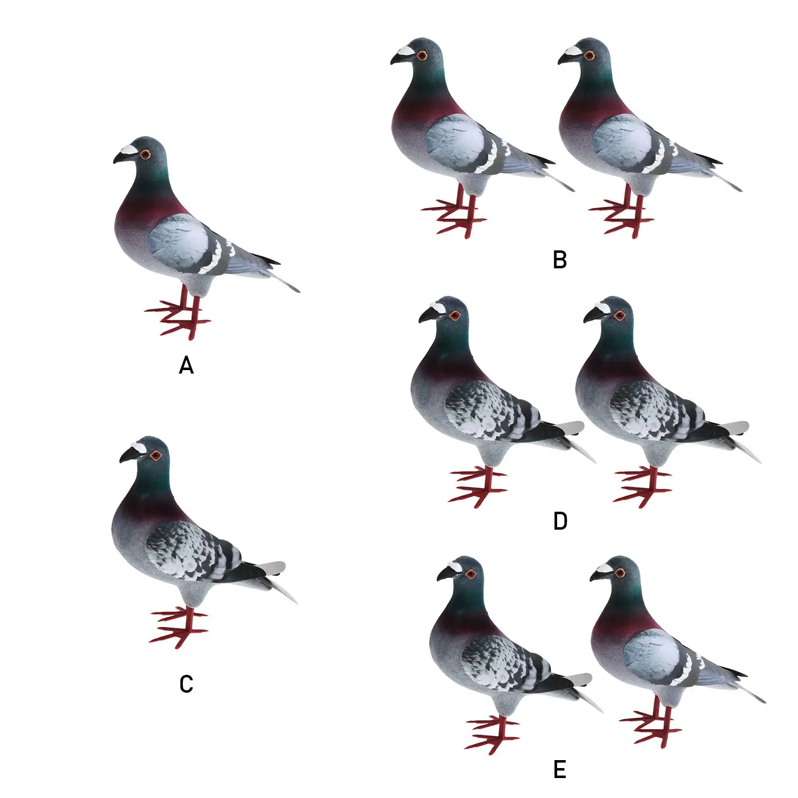 

Artificial Dove Animal Miniature Artificial Pigeon Foam Simulation Pigeon Artificial Foam Bird for Kids Easter Gifts
