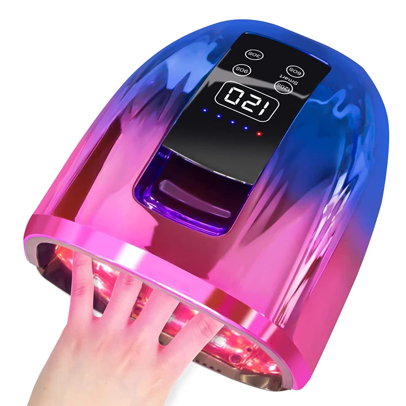 

2023 New Rechargeable Nail Lamp with Reflective Bottom Cordless LED Light for Nails Manicure Machine Wireless Nail UV LED Lamp