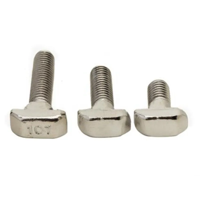 

2/5/10PCS M5 M6 M8 T Hammer Head T Bolt Aluminum Connector T head bolts Screws for 20/30/40/45 Aluminum Profiles