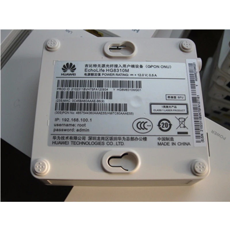 Оригинальный бывший в употреблении Huawei HG8310M XPON двойной режим и EPON GPON FTTH ONU ONT модем