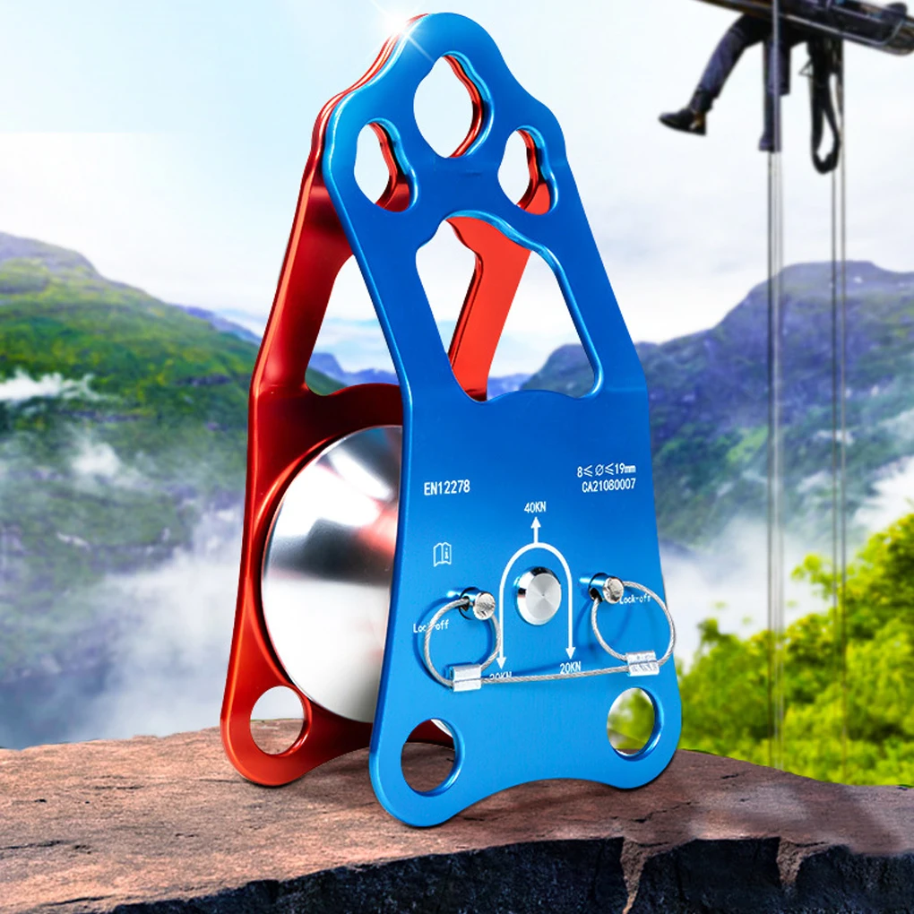 

Шкивы для скалолазания, тяжелая вешалка для фиксации, подъемный шнурок, высокопрочный, с тремя отверстиями, подвесной дизайн, инструмент дл...