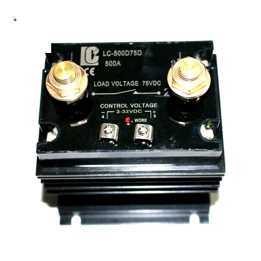 

SSR-500D75D DC Control DC Solid State Relay 500A DC Relay